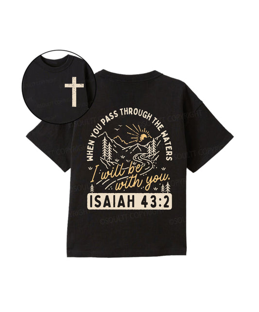 Kids I Will Be With You Double Sided Cotton Christian T-shirt