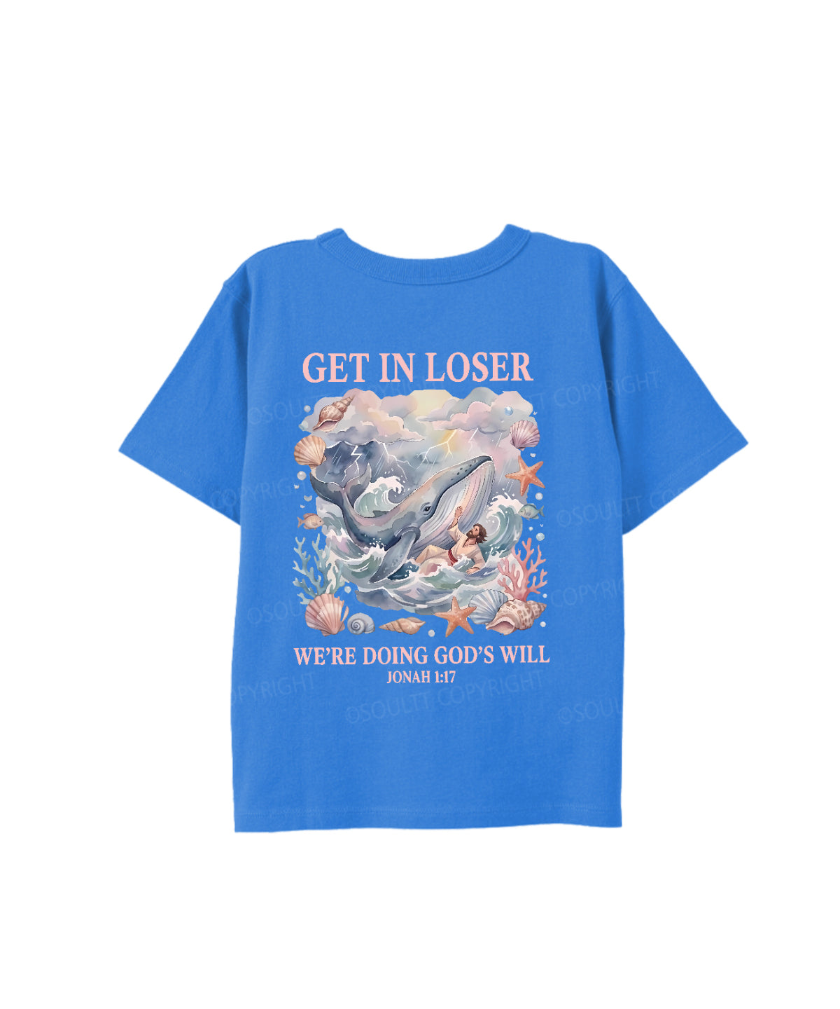 Kids We're Doing God's Will Double Sided Cotton Christian T-shirt
