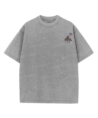 Faith Freedoom Double Sided Unisex Washed Christian T-shirt