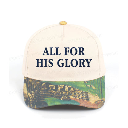 All For His Glory Embroidered Christian Trucker Hat