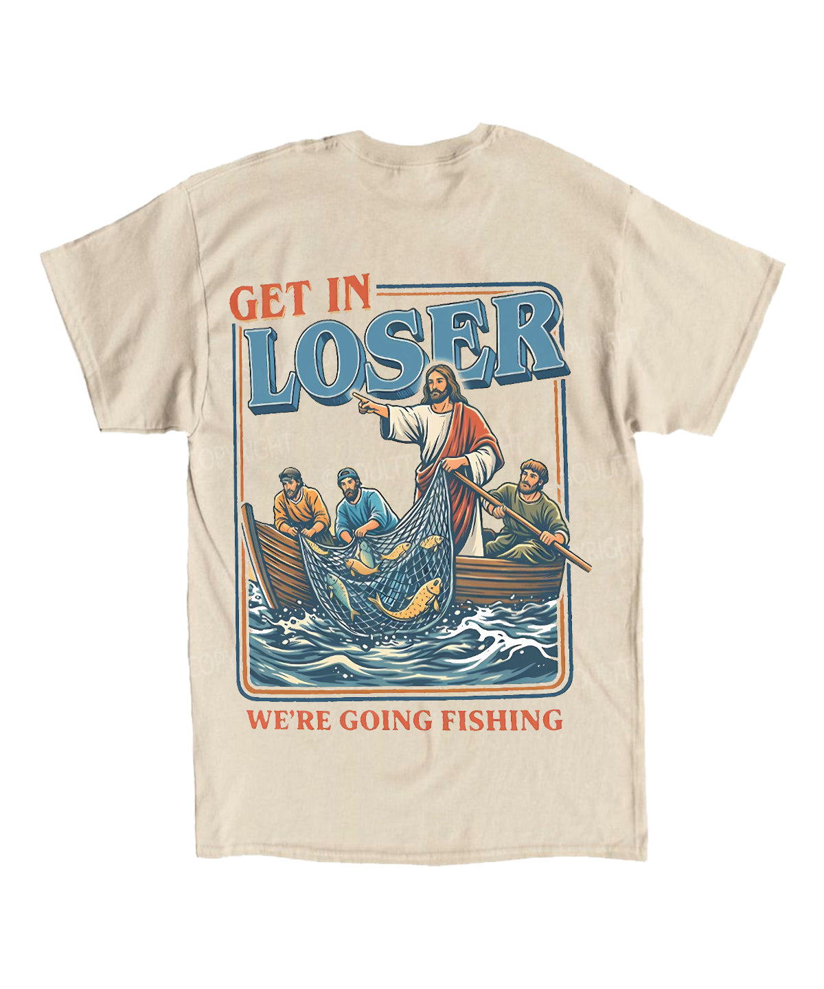 We're Going Fishing Double Sided Unisex Cotton Christian T-Shirt