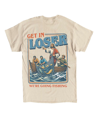 We're Going Fishing Double Sided Unisex Cotton Christian T-Shirt