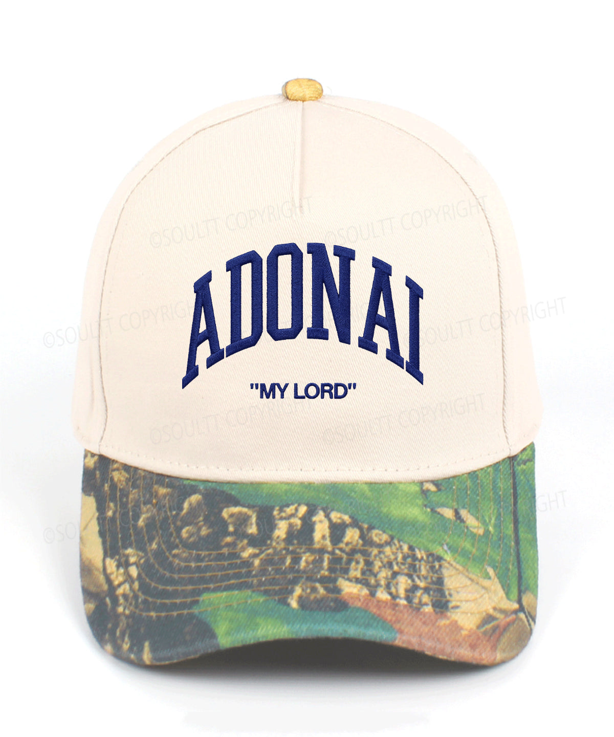 Adonai Embroidered Christian Trucker Hat