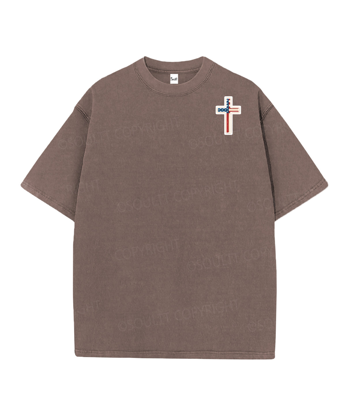 Hooked On Jesus Double Sided Unisex Christian Washed T-Shirt & Shorts