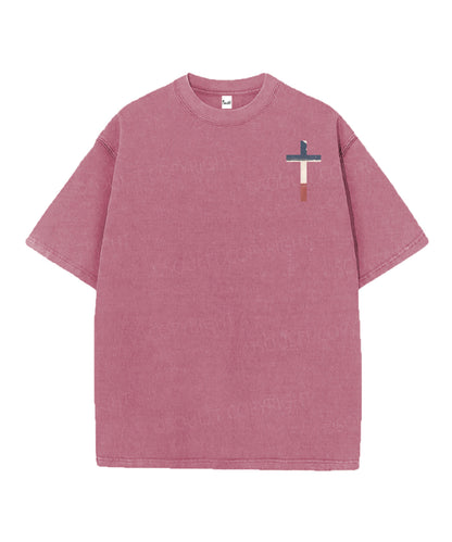 250 Years America Anniversary Double Sided Unisex Christian Washed T-Shirt & Shorts