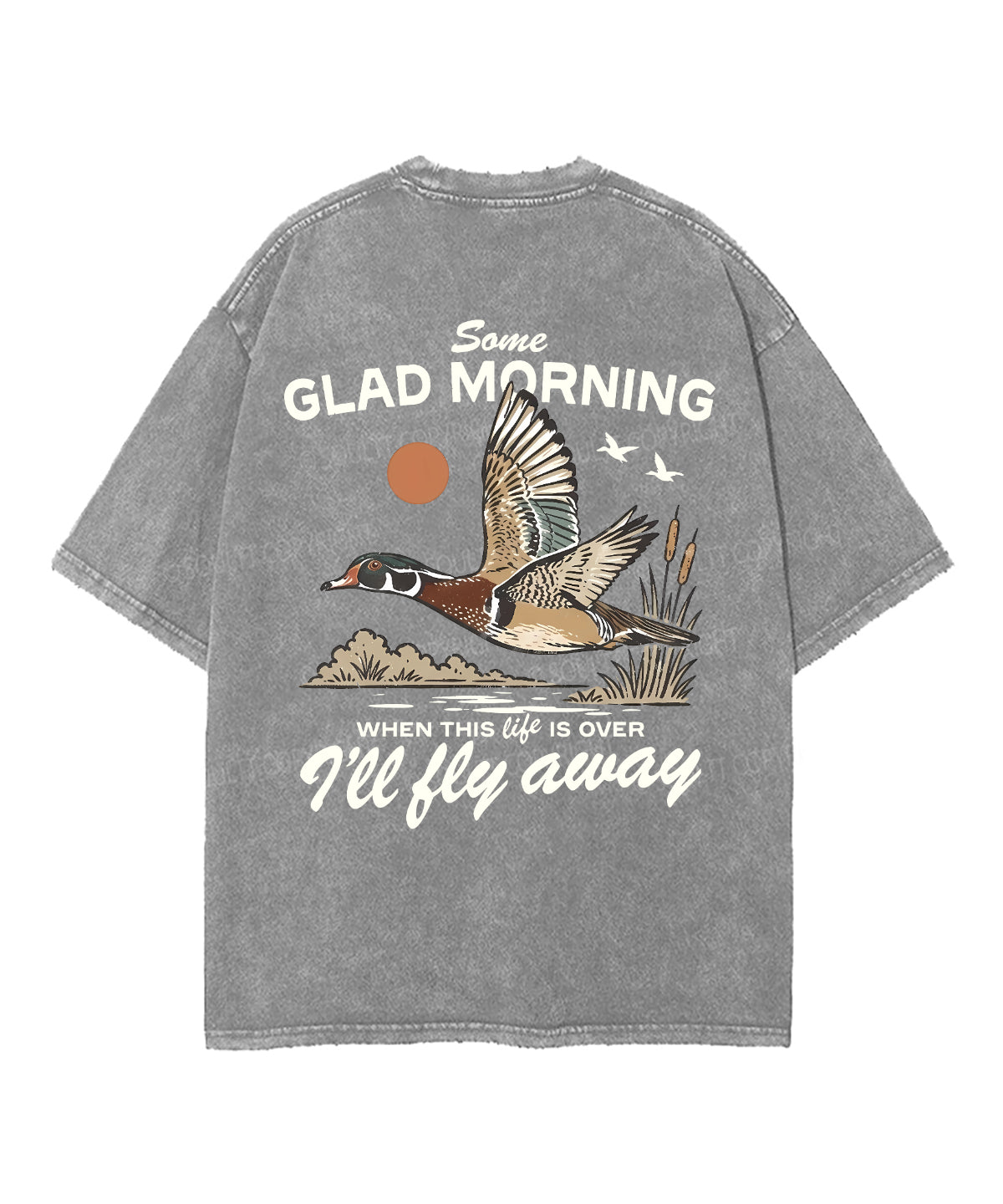 Some Glad Morning Double Sided Unisex Washed Christian T-shirt