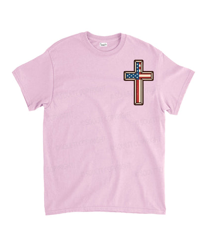 Hooked On Jesus Double Sided Unisex Cotton Christian T-Shirt