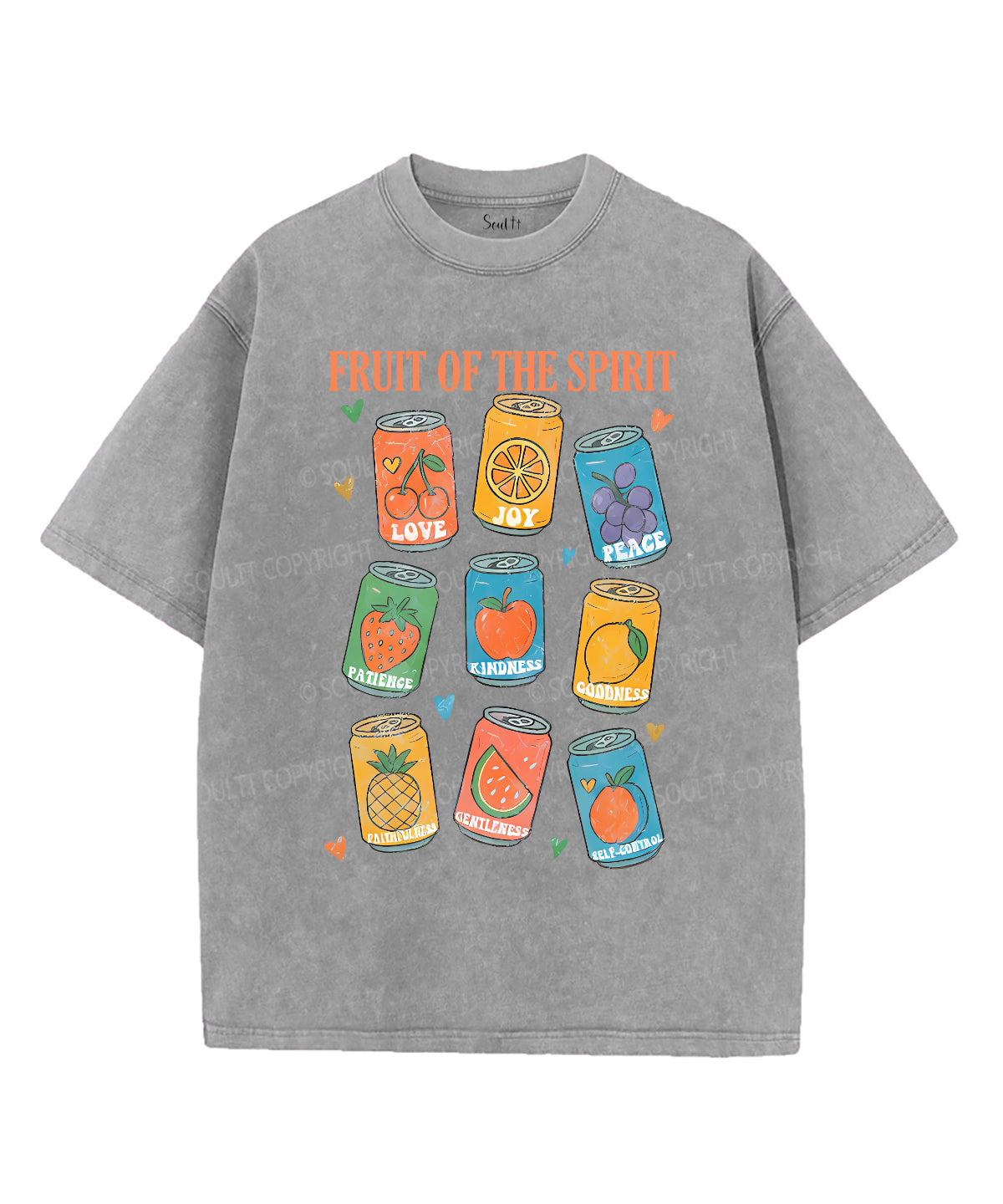 Fruit Of The Spirit Unisex Washed Christian T-shirt