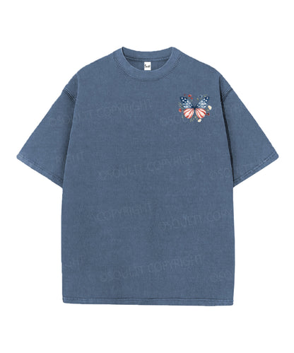 250 Years America Anniversary Double Sided Unisex Christian Washed T-Shirt & Shorts