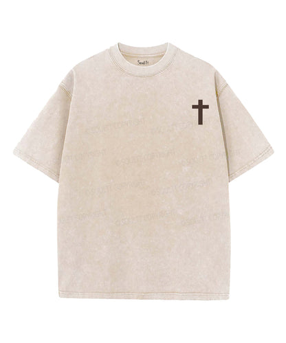 Worship Anyway Double Sided Unisex Washed Christian T-shirt
