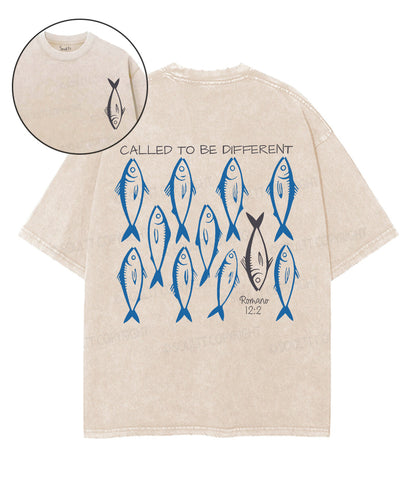 Called To Be Different Double Sided Unisex Washed Christian T-shirt