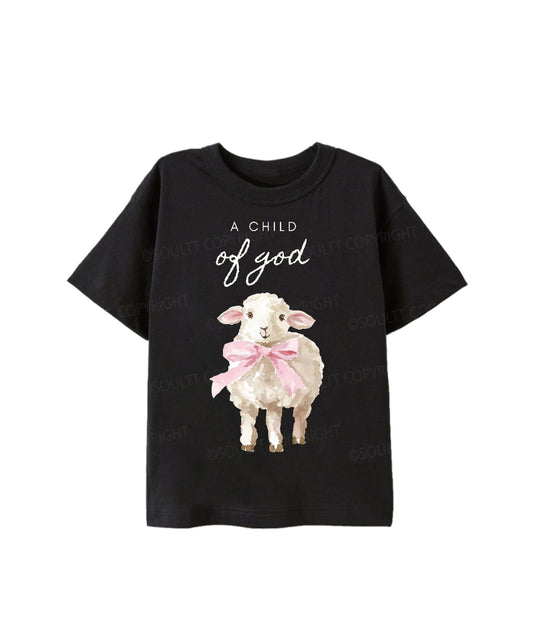 Kids A Child Of God Cotton Christian T-shirt