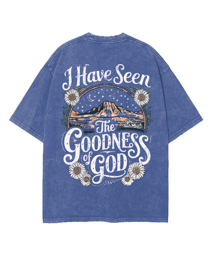 I Have Seen The Goodness Of God Double Sided Unisex Washed Christian T-shirt