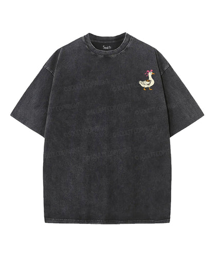 Off To Praise The Lord Double Sided Unisex Washed Christian T-shirt