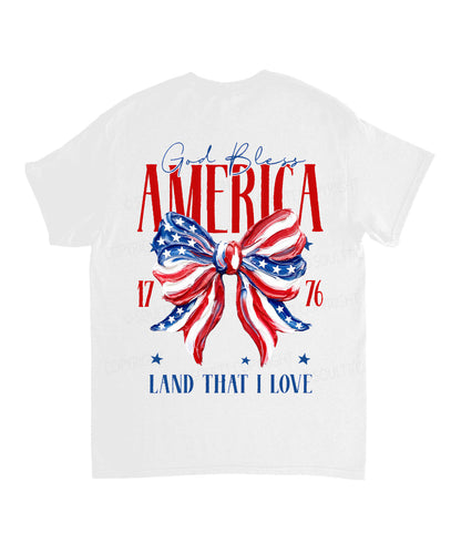 God Bless America Double Sided Unisex Cotton Christian T-Shirt