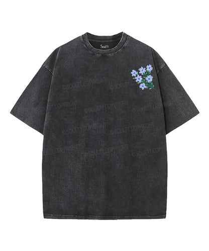 Consider How The Wild Flowers Grow Double Sided Unisex Washed Christian T-shirt
