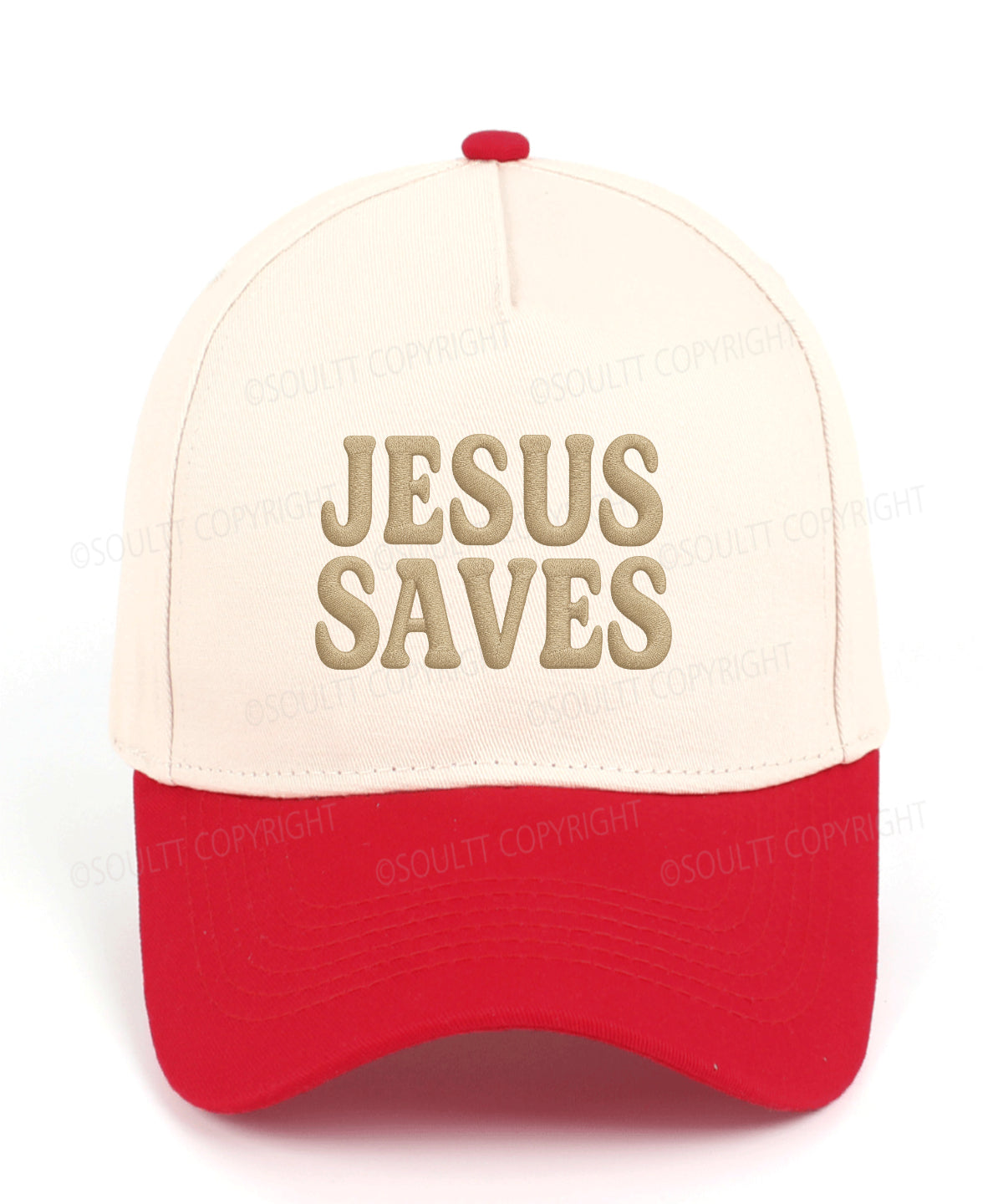 Jesus Saves Embroidered Christian Trucker Hat