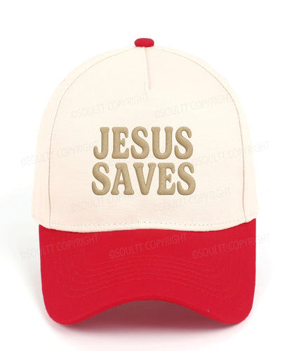 Jesus Saves Embroidered Christian Trucker Hat
