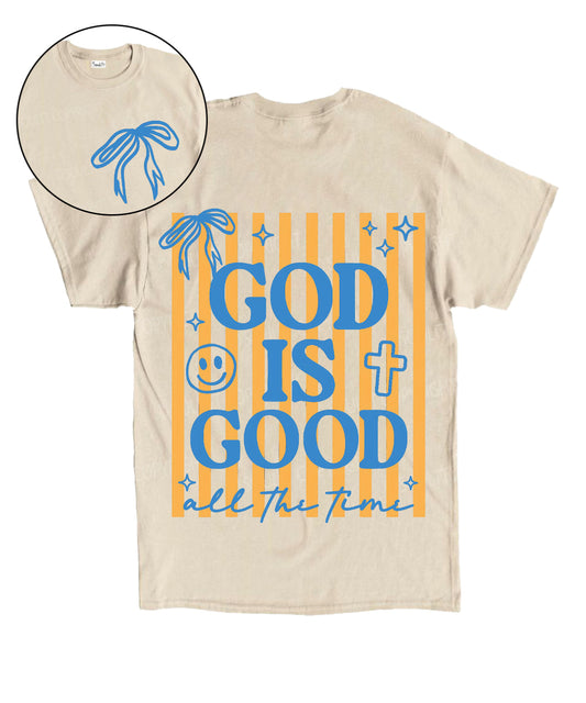 God Is Good All The Time Double Sided Unisex Cotton Christian T-Shirt