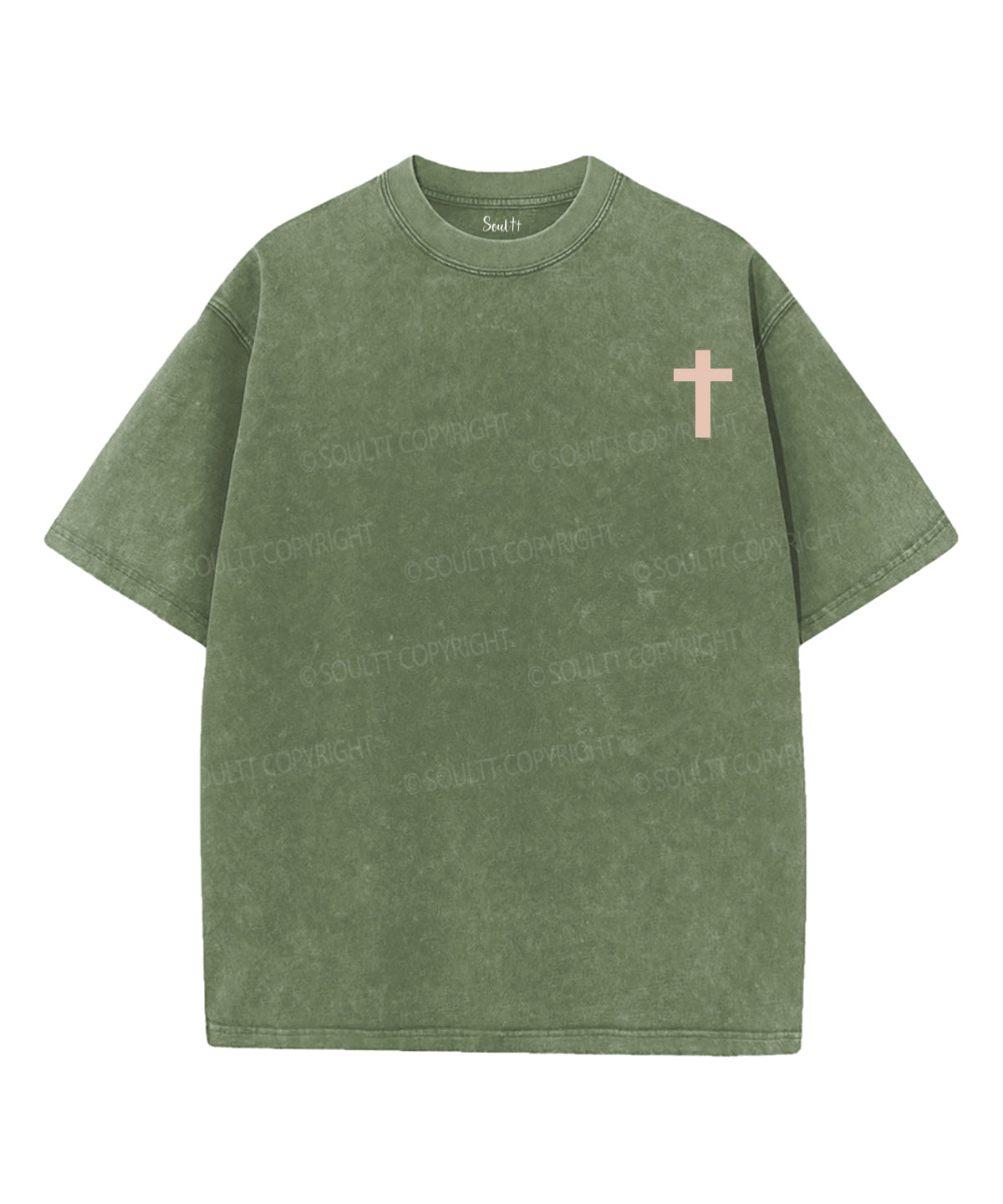 Worship Anyway Double Sided Unisex Washed Christian T-shirt