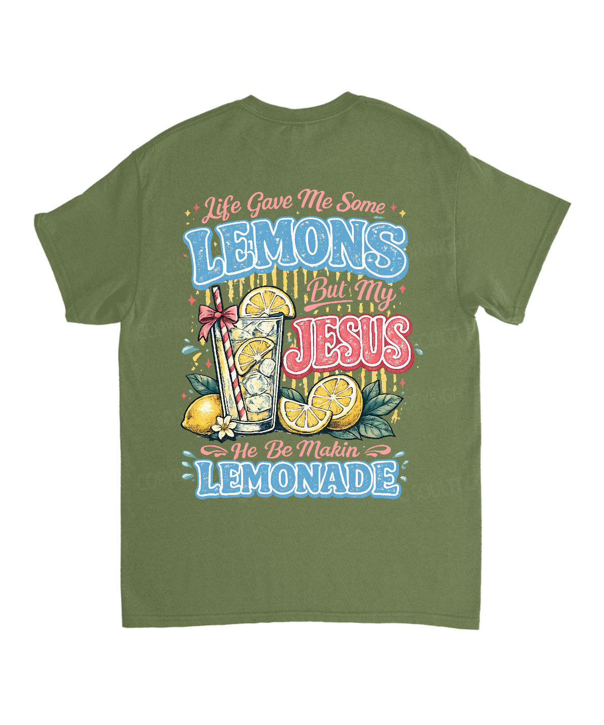Life Gave Me Some Lemons Double Sided Unisex Cotton Christian T-Shirt