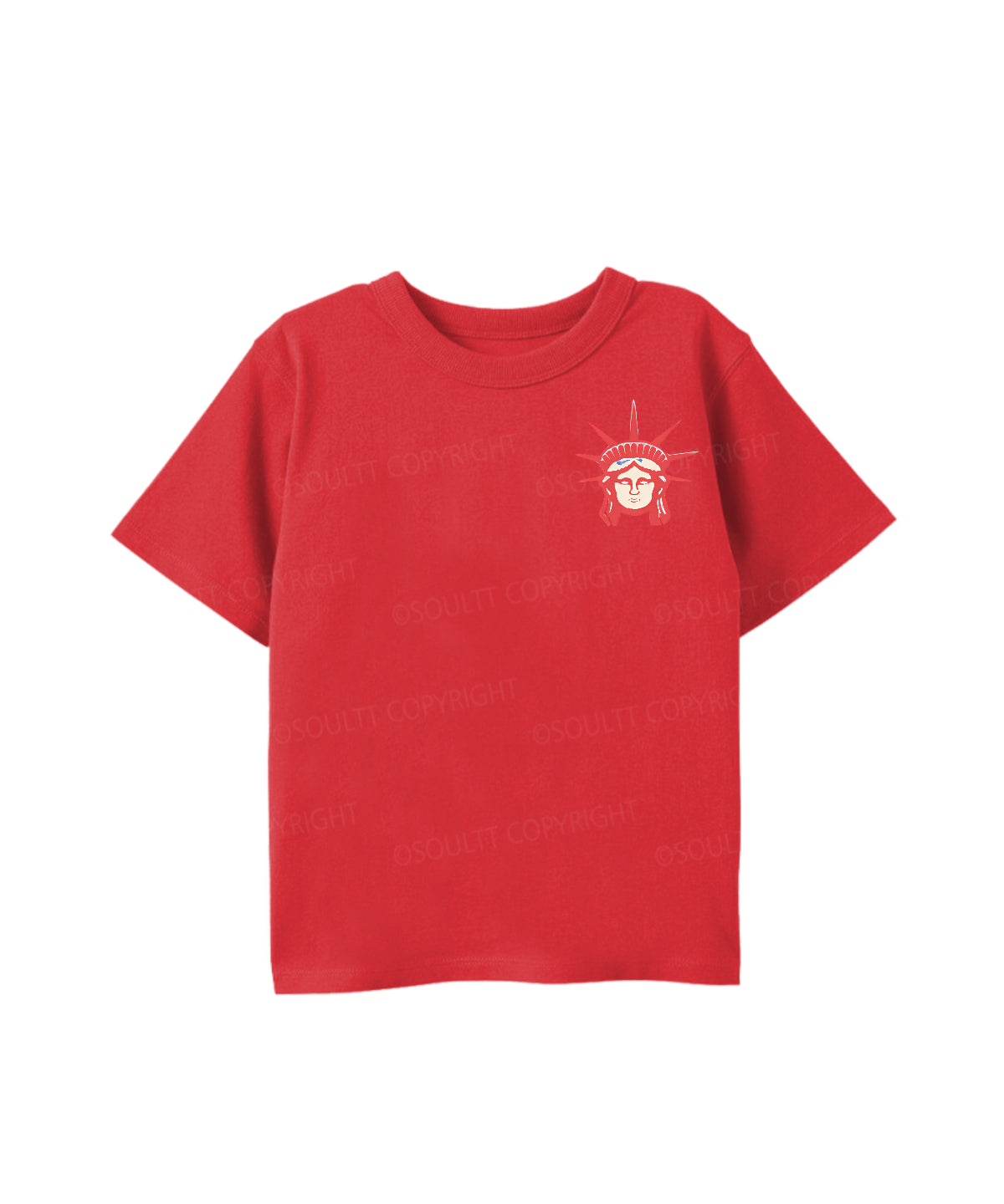 Kids She Loves Jesus And America Double Sided Cotton Christian T-shirt