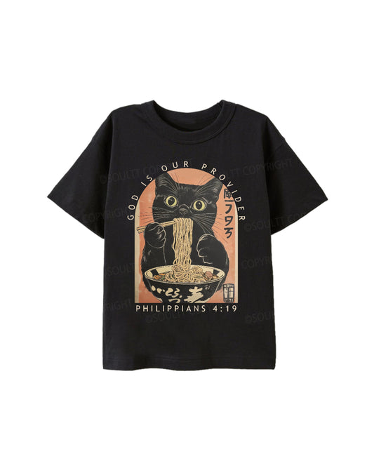 Kids God Is Our Provider Cotton Christian T-shirt