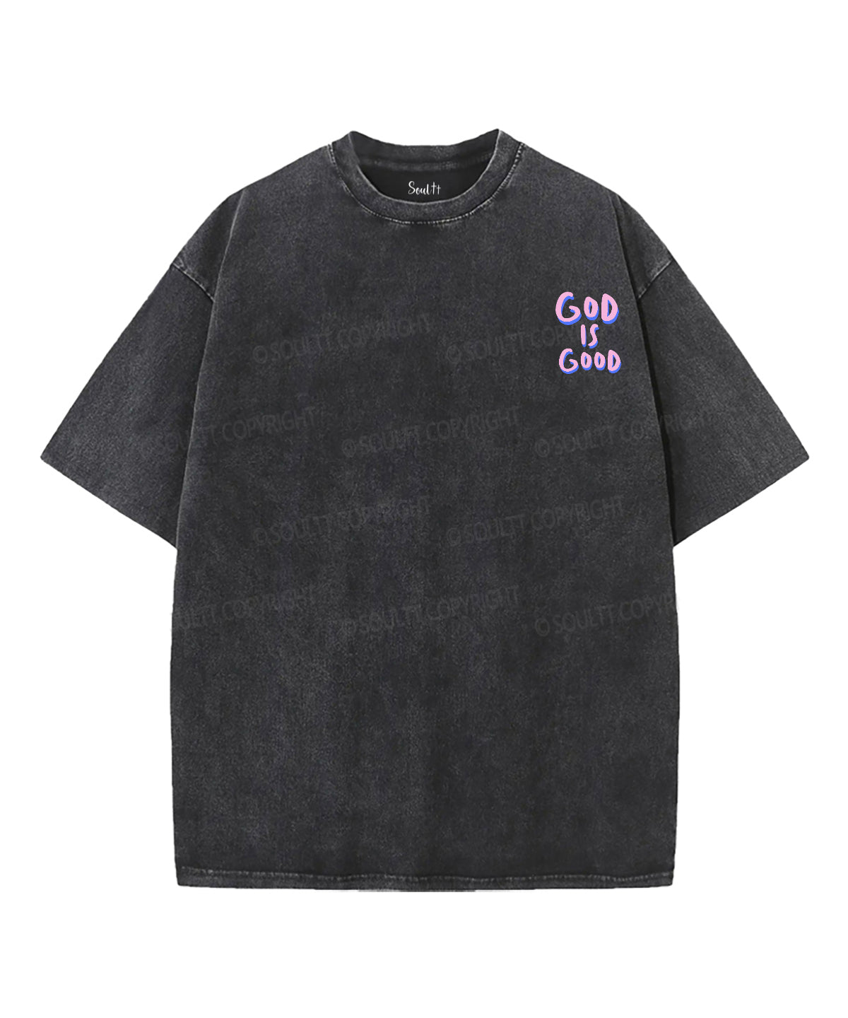 God Is Good Double Sided Unisex Washed Christian T-shirt