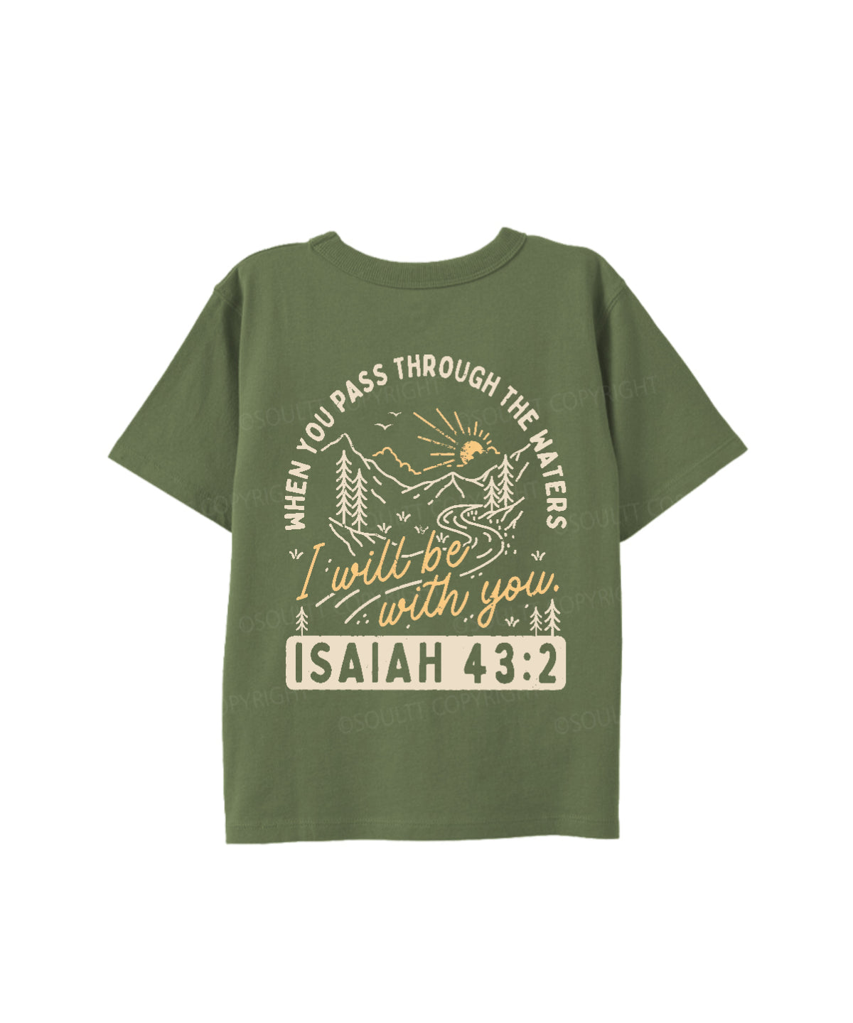 Kids I Will Be With You Double Sided Cotton Christian T-shirt