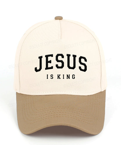 Jesus Is King Embroidered Christian Trucker Hat