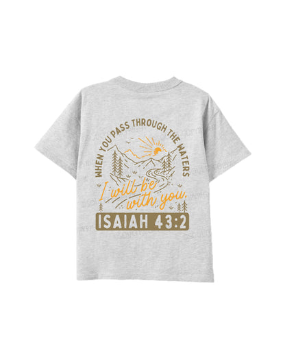Kids I Will Be With You Double Sided Cotton Christian T-shirt