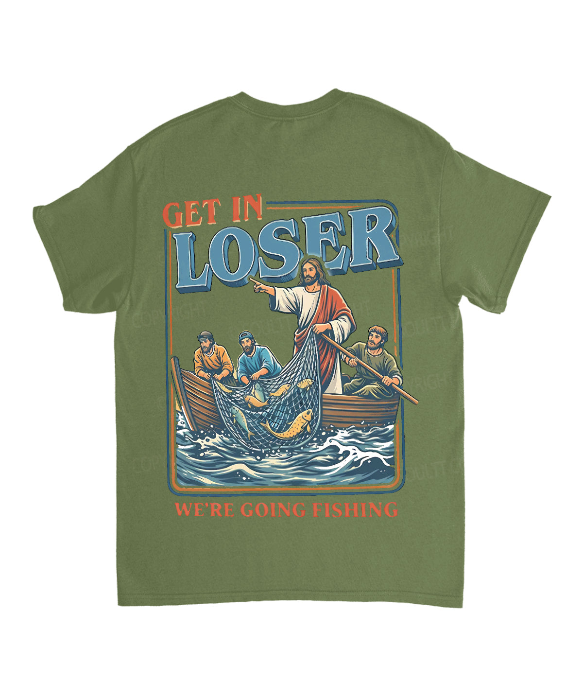 We're Going Fishing Double Sided Unisex Cotton Christian T-Shirt