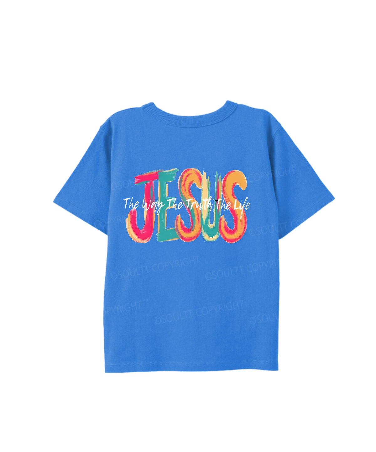 Kids Jesus The Way Double Sided Cotton Christian T-shirt
