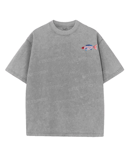 God Shed His Grace On Thee Double Sided Unisex Washed Christian T-shirt