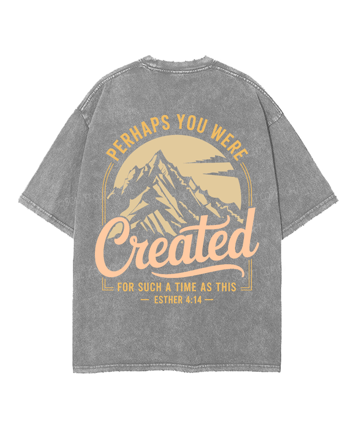 Created For Such A Time Double Sided Unisex Washed Christian T-shirt