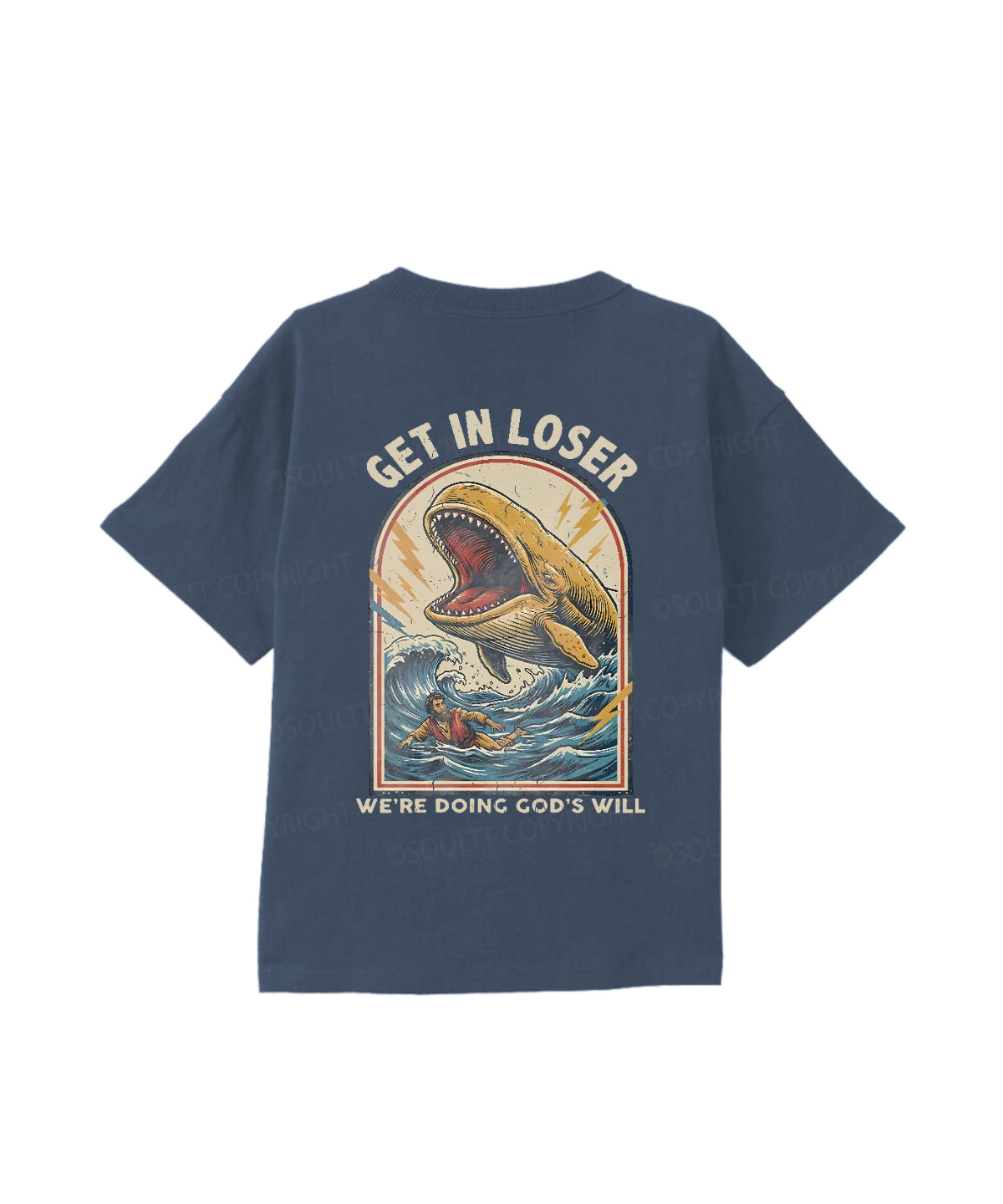 Kids We're Doing God's Will Double Sided Cotton Christian T-shirt