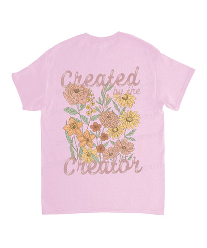Created By The Creator Double Sided Unisex Cotton Christian T-Shirt