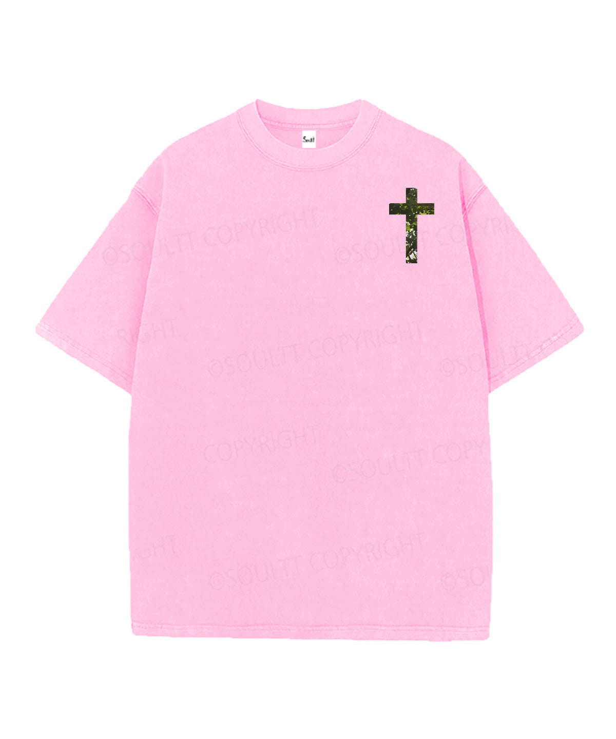 Rooted In Christ Double Sided Unisex Christian Washed T-Shirt & Shorts
