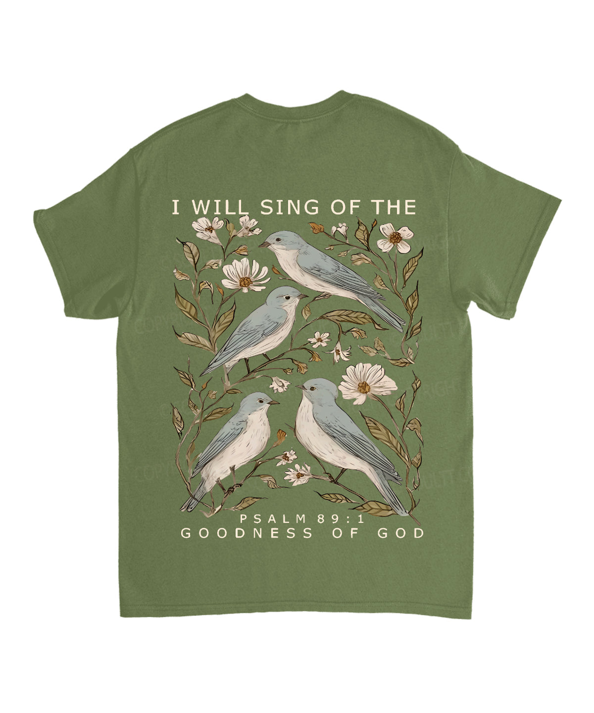 I Will Sing Of The Goodness Of God Double Sided Unisex Cotton Christian T-Shirt