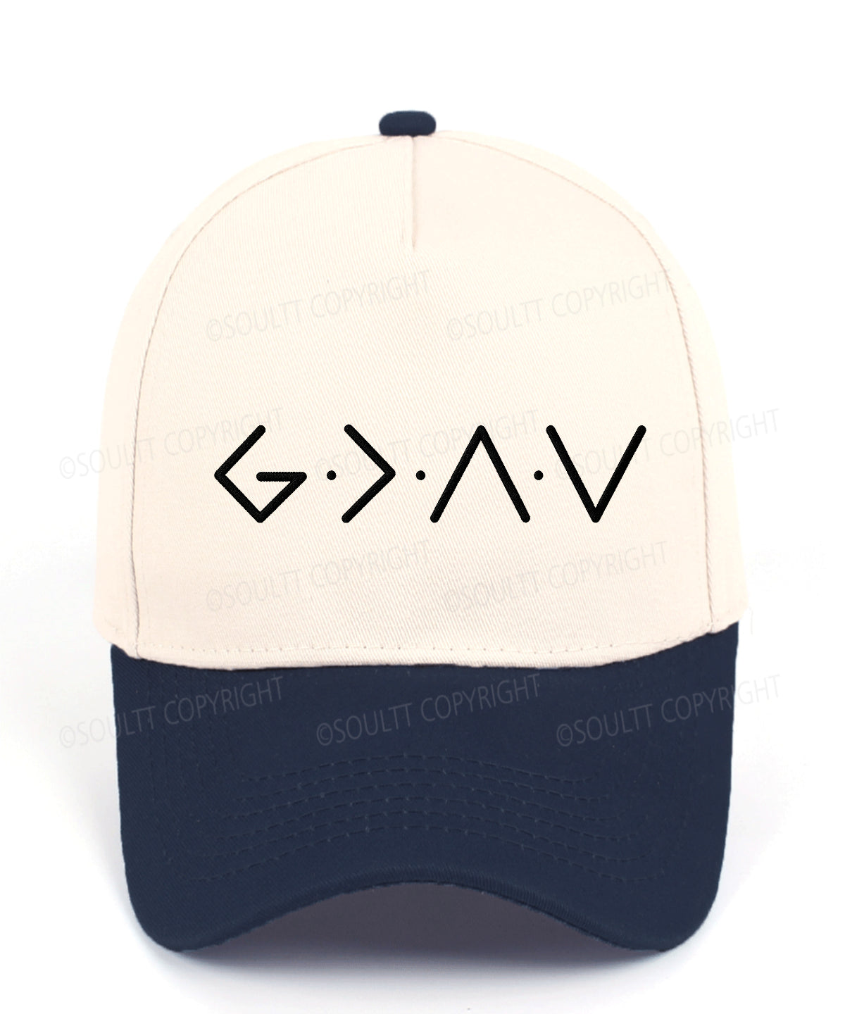 Faith Symbol Embroidered Christian Trucker Hat