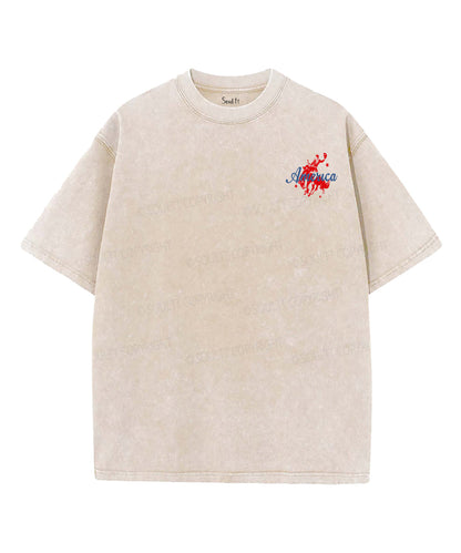 250 Years America Anniversary Double Sided Unisex Washed Christian T-shirt