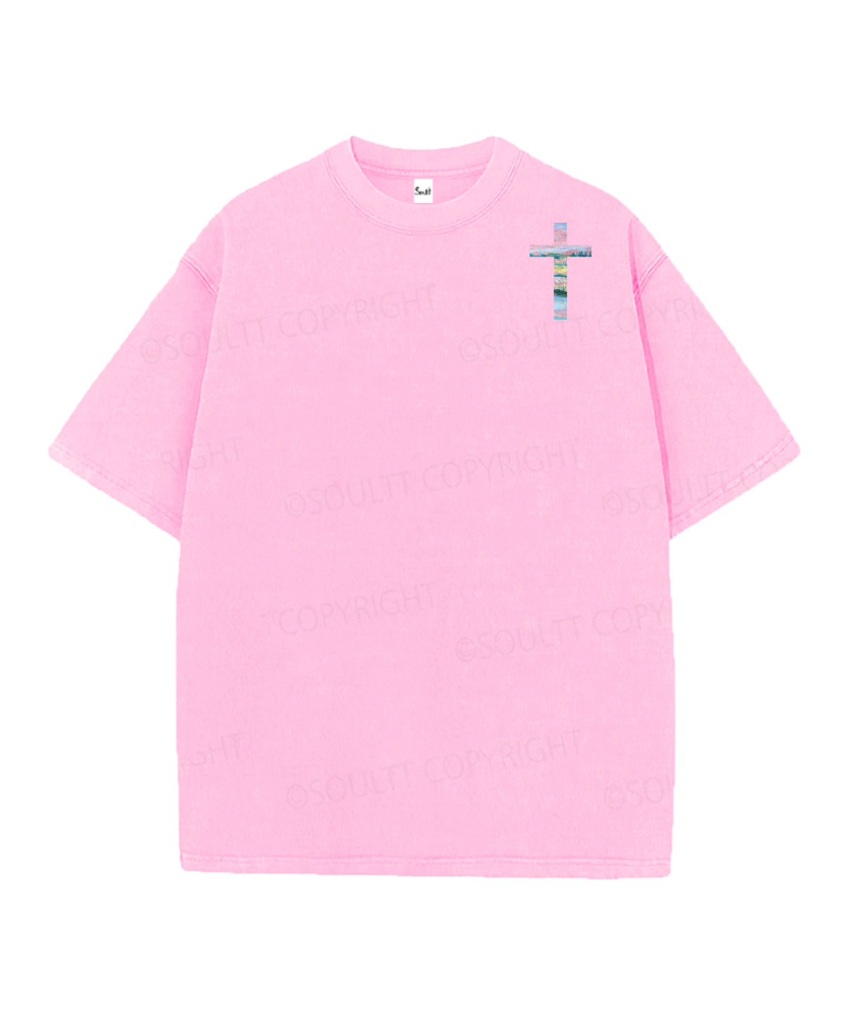 He Heals The Brokenhearted Double Sided Unisex Christian Washed T-Shirt & Shorts