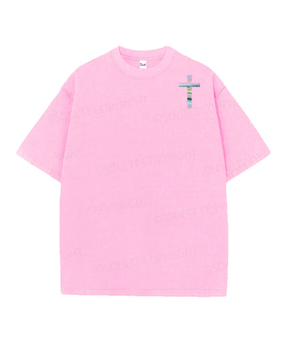 He Heals The Brokenhearted Double Sided Unisex Christian Washed T-Shirt & Shorts