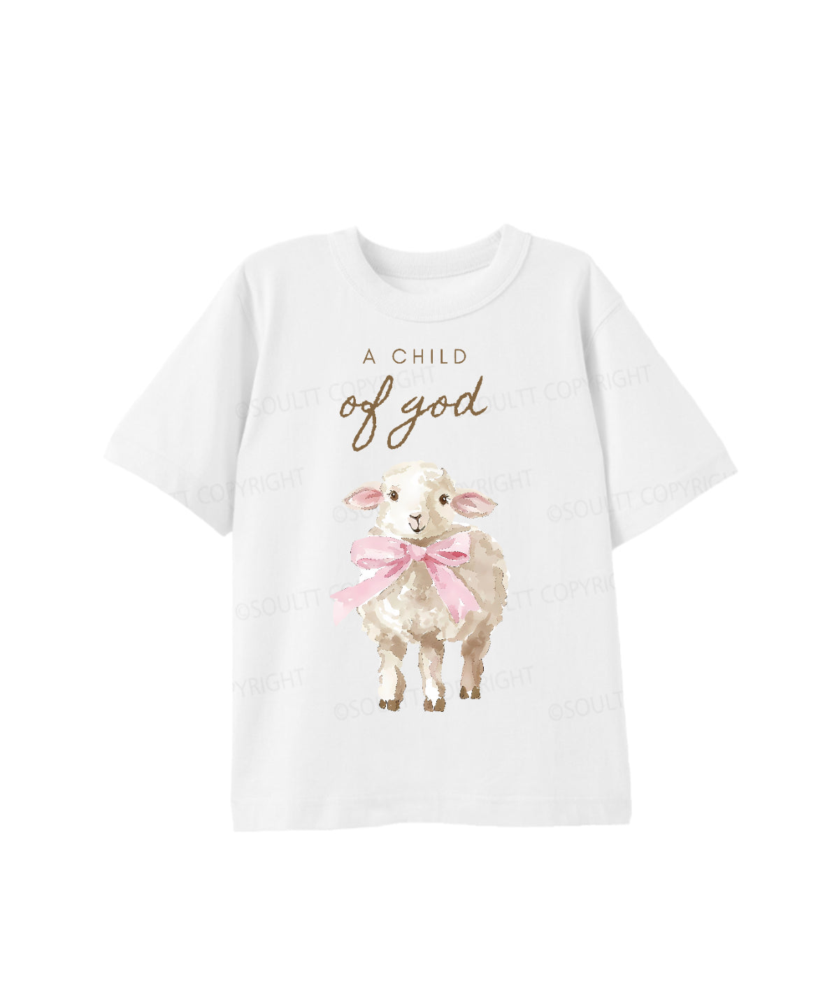 Kids A Child Of God Cotton Christian T-shirt