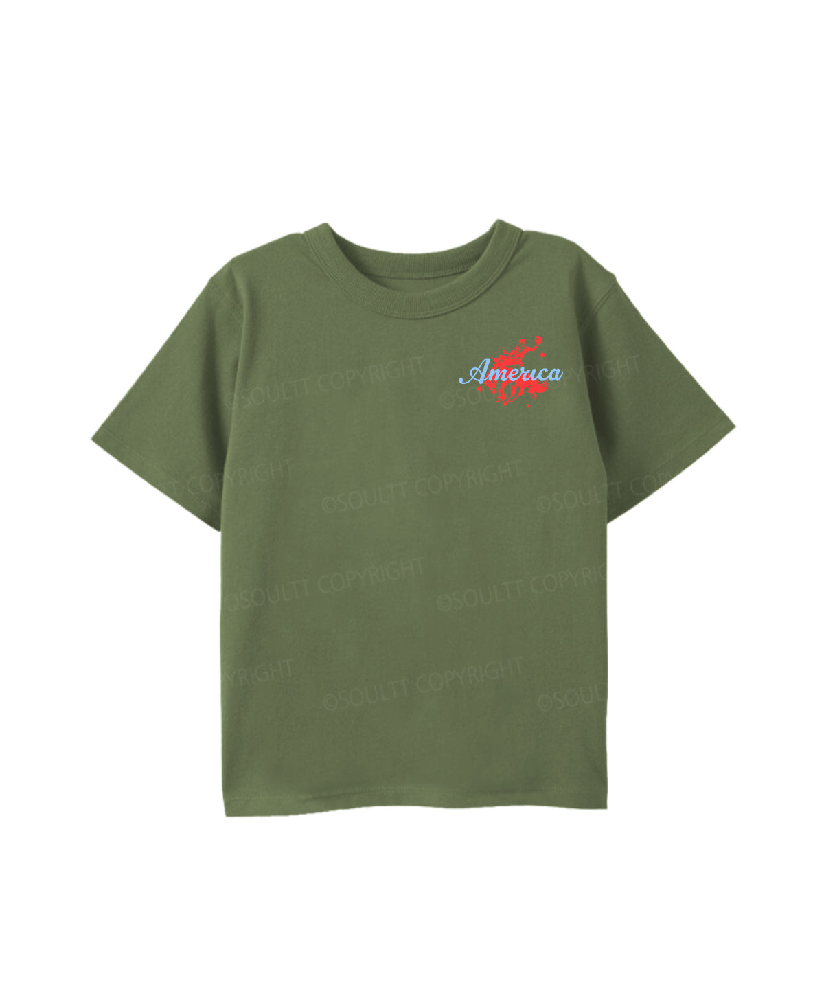 Kids 250 Years America Anniversary Double Sided Cotton Christian T-shirt
