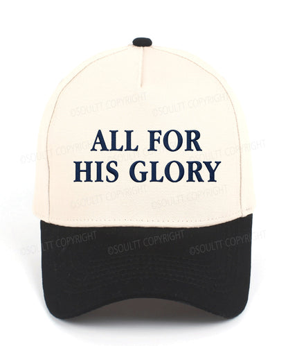 All For His Glory Embroidered Christian Trucker Hat