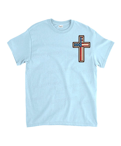 Hooked On Jesus Double Sided Unisex Cotton Christian T-Shirt