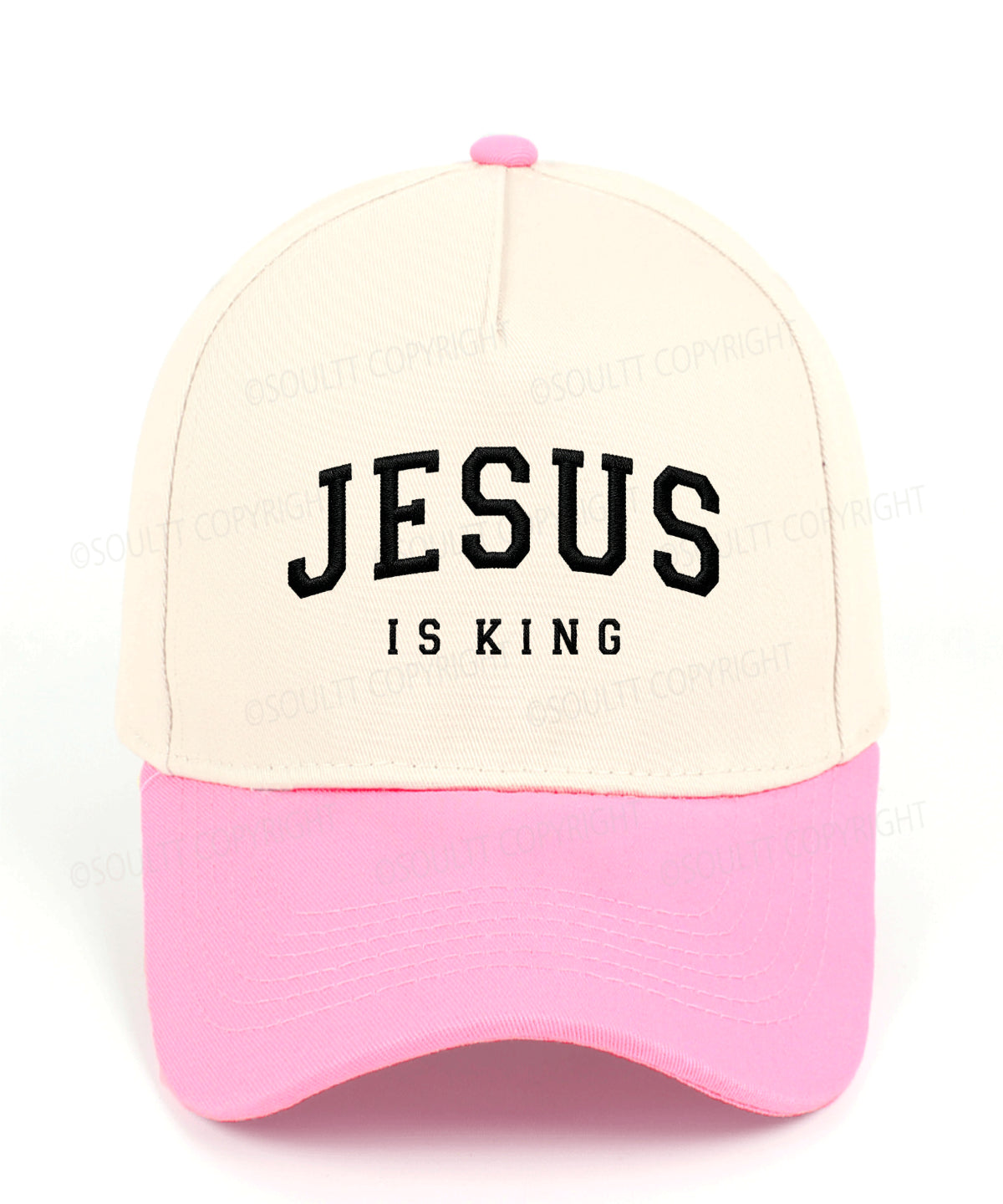 Jesus Is King Embroidered Christian Trucker Hat