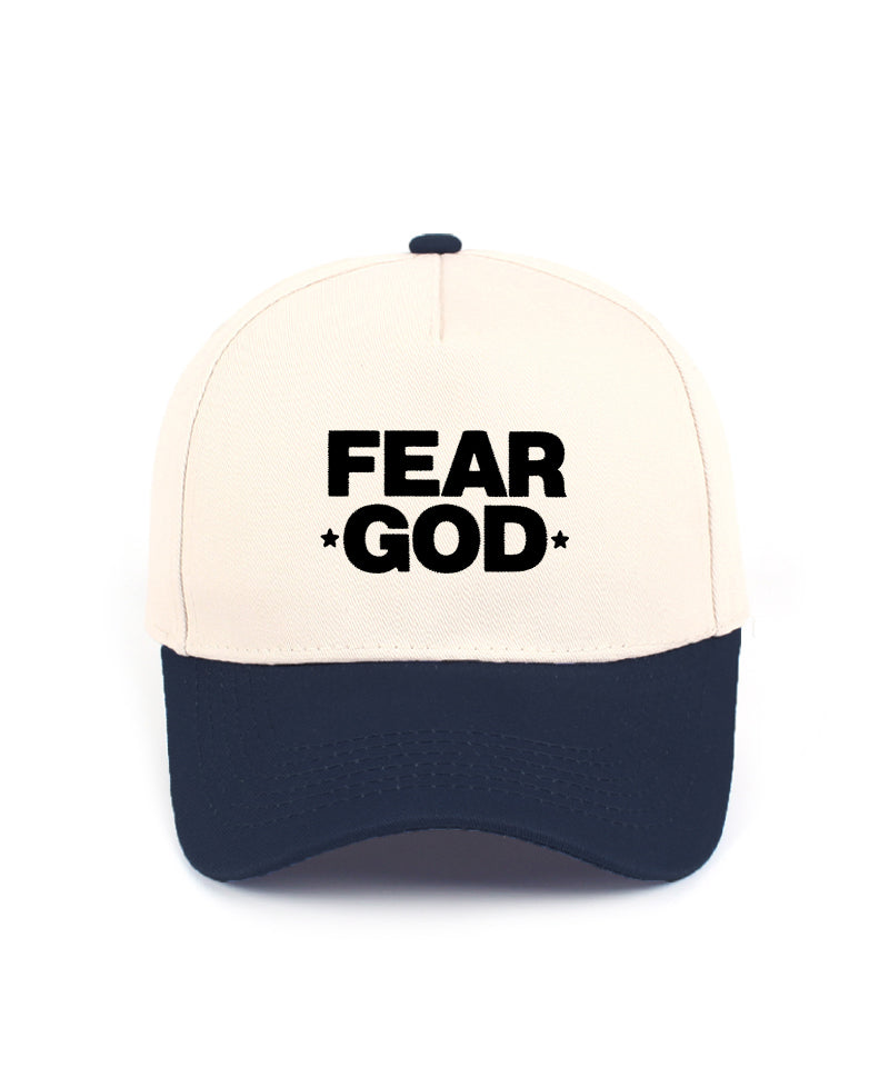 Fear God Embroidered Christian Trucker Hat