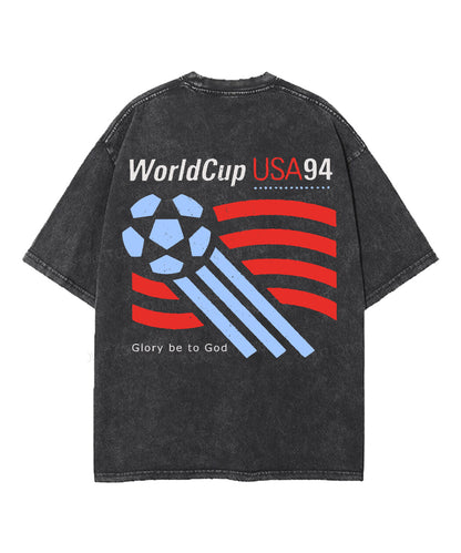 World Cup Double Sided Unisex Washed Christian T-shirt